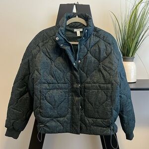 FLX Dark Green Puffer Jacket